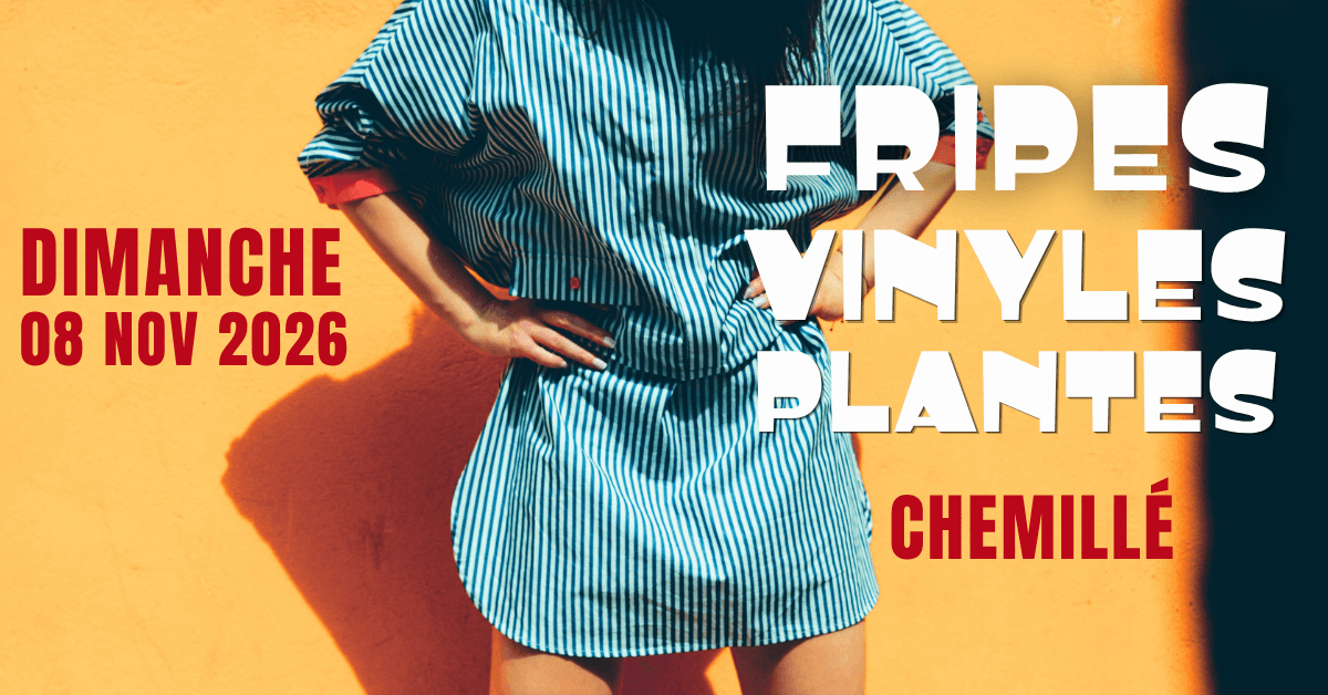 Illustration de l'événement : Grande vente de fripes, plantes et vinyles
