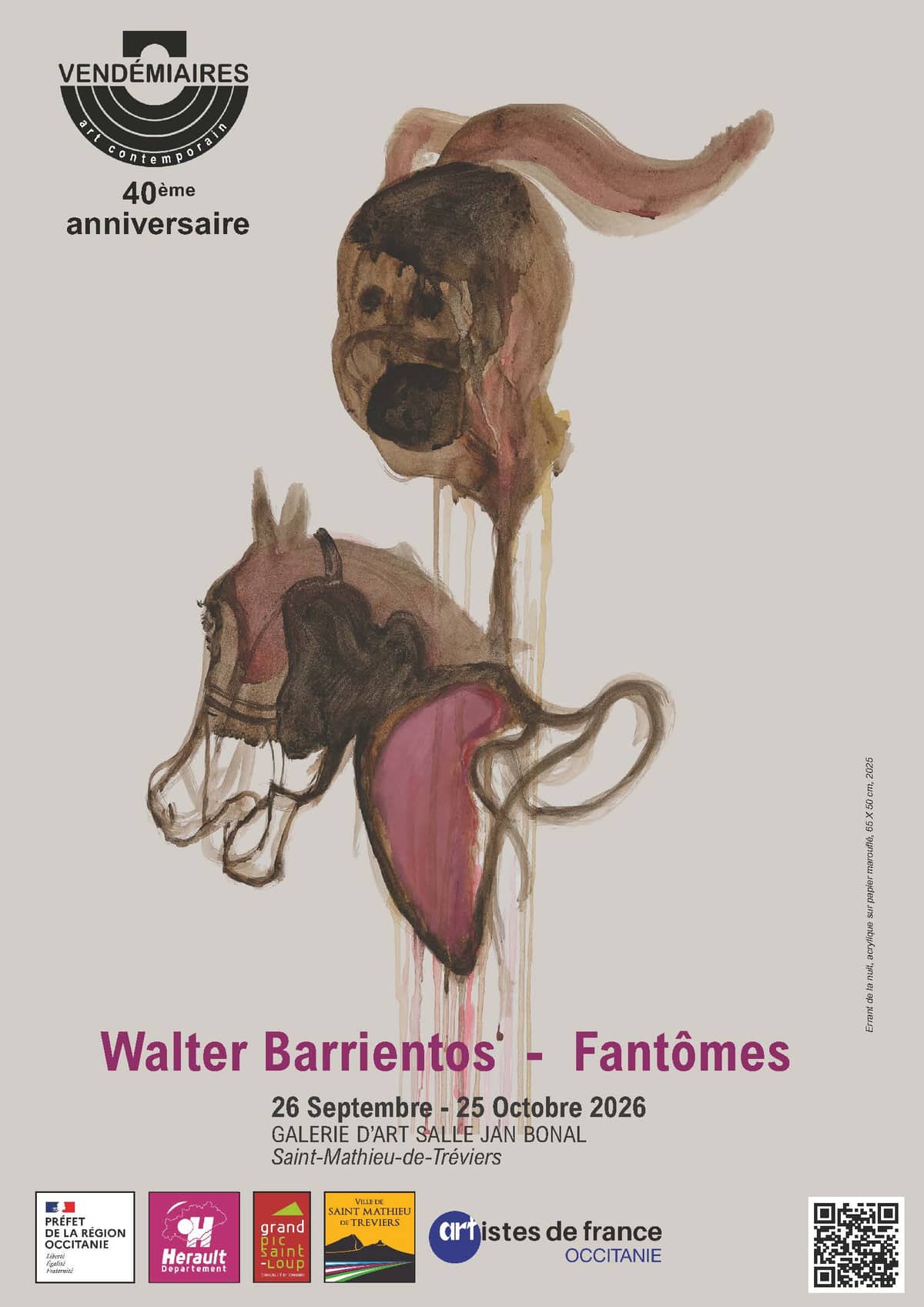 Illustration de l'événement : Exposition "Fantômes" par Walter BARRIENTOS