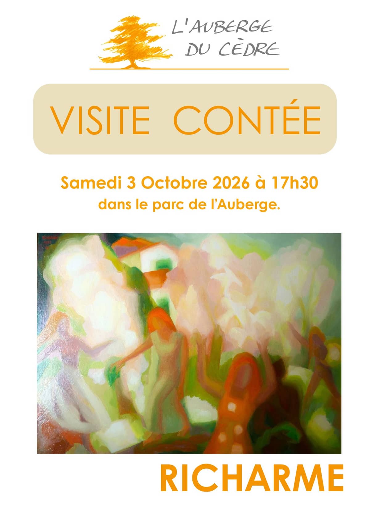 Illustration de l'événement : Visite Contée à l'Auberge du Cèdre